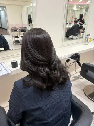 ミディアム カラー ヘアアレンジ 💟RINNA 艶カラー💟のヘアスタイル