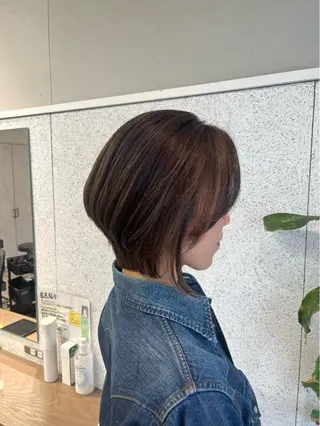 ショート カラー 🍓艶髪/艶カラー ハイトーン/しんたにのヘアスタイル