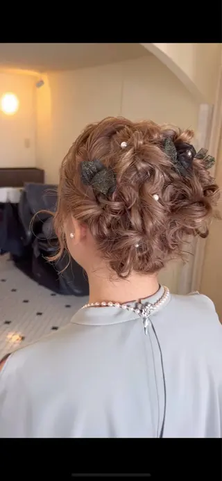 ショート ヘアアレンジ カラー/ハイトーン /アレンジ.nanoのヘアスタイル