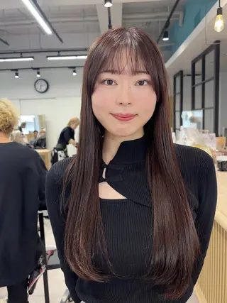 ロング カラー パーマ LUCK 本厚木店のヘアスタイル