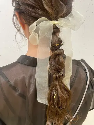 カラー ヘアアレンジ 髪質改善/縮毛/新宿 🫧SUZUKA🫧のヘアスタイル