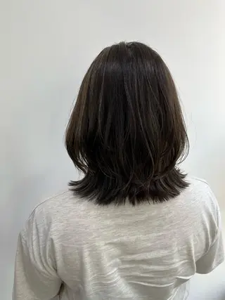 ミディアム カラー ヘアアレンジ Lupinus所属・【艶カラー】石山拓人 /ブリーチのヘアスタイル