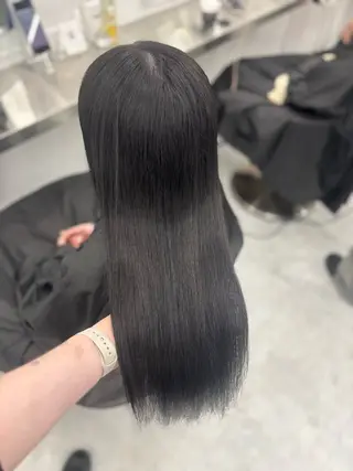 ロング カラー 韓国風暗髪ヘア🤍 🫧MIREIのヘアスタイル