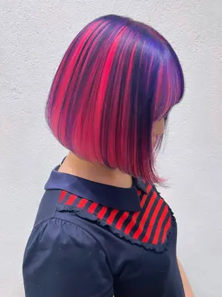 ショート カラー ヘアアレンジ 銀座/髪質改善/ブリ ーチNo.1油谷樹️のヘアスタイル