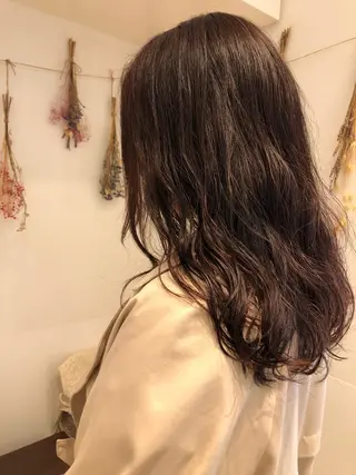 セミロング カラー パーマ はだゆうき @hadadan08のヘアスタイル