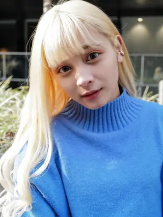 セミロング カラー パーマ ヘアアレンジ cecil hair 難波店所属・髪質改善透明感カラー /SHOGO☀️のヘアスタイル