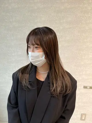 ロング カラー 新規限定カット無料 クーポン有り【桂口】のヘアスタイル