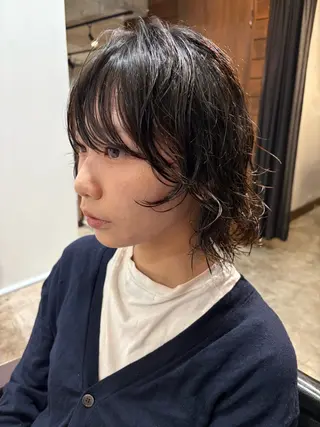 セミロング パーマ 【お洒落パーマ】 Elme　肥塚康汰郎のヘアスタイル