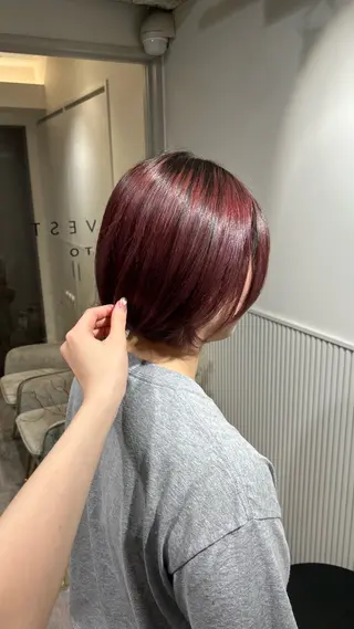 ショート カラー LOVEST Rihoのヘアスタイル