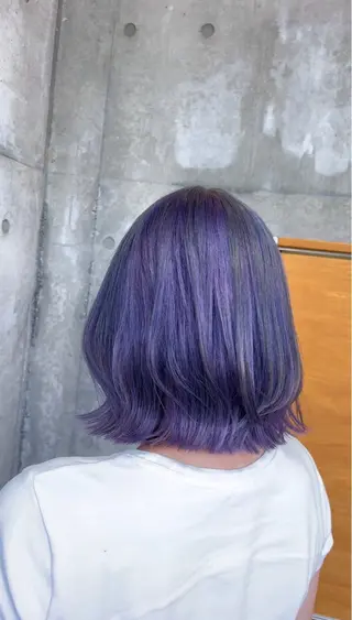 セミロング カラー ブリーチカラー/ 寺口佳希のヘアスタイル