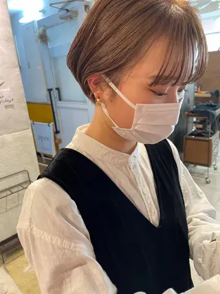 ショート さの あやねのヘアスタイル