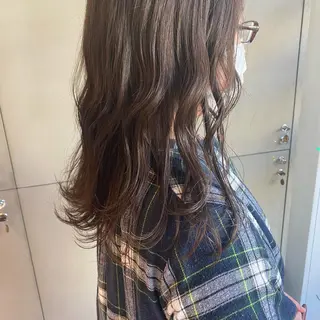 セミロング カラー ｱｵﾇﾏﾐﾕ☁️ /ボブ/ハイトーン/のヘアスタイル