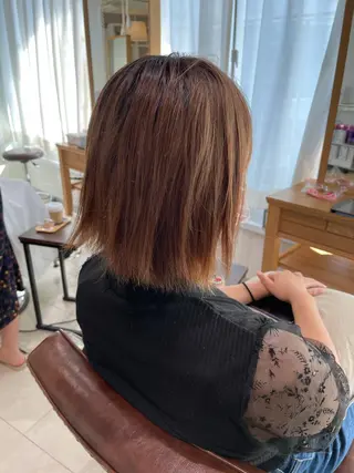 ショート カラー eins.hair所属・過去一の柔髪ヘア 🌿einshairのヘアスタイル