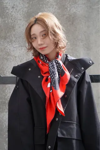 ミディアム 加藤 悠真のヘアスタイル