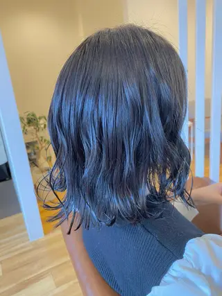 ミディアム カラー ヘアアレンジ Design Color🐰アユミのヘアスタイル