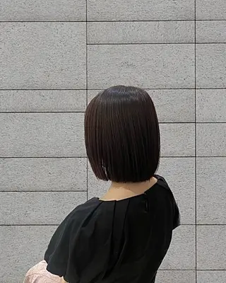 ミディアム カラー ayano / 透明感・くすみカラーのヘアスタイル