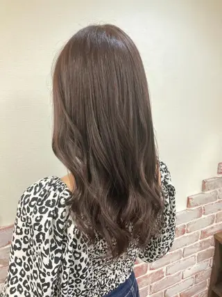 カラー セミロング Reflet 新宿/プルエクステのヘアスタイル