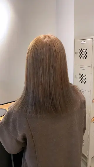 カラー パーマ/透明感カラー 小松のヘアスタイル