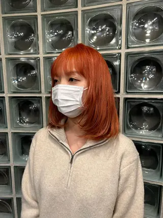 セミロング カラー avenz.foundation所属・小島 颯太のヘアスタイル