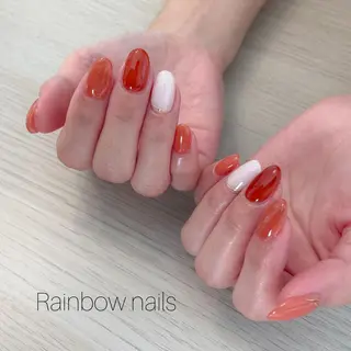 ネイル Rainbow nailsくろちゃんのネイルデザイン