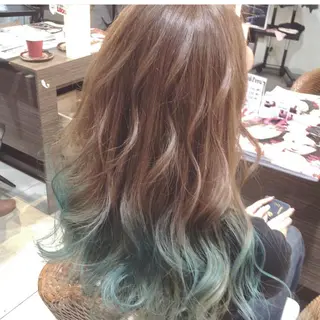 セミロング ブリーチなしダブル/ レイヤーカット 小棹のヘアスタイル