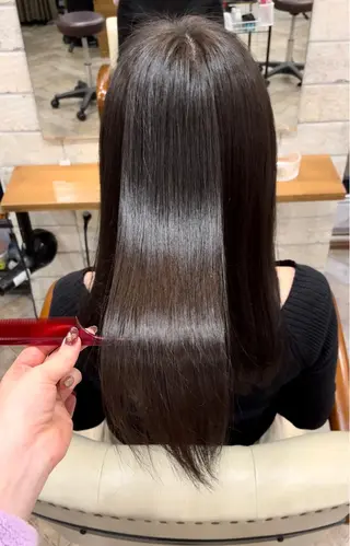 ロング カラー 橋本 桂のヘアスタイル
