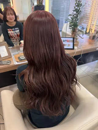 ロング ダブルカラーベージュ カラー/tuburaのヘアスタイル