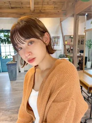 ショート 結べるレイヤーボブ くびれLady表参道のヘアスタイル