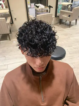 パーマ メンズ 梅田マンツーマン メンズ特化美容師のヘアスタイル