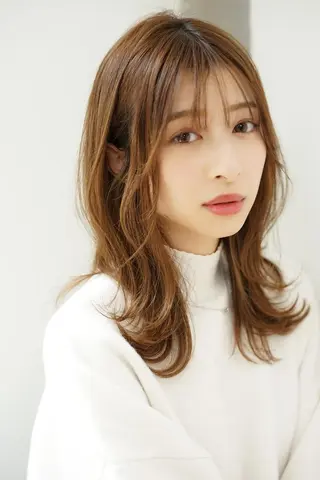 セミロング 髪質改善 eclargeKOHのヘアスタイル