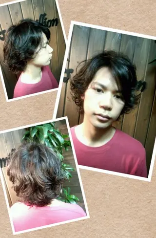 ミディアム メンズ サンフラット所属・岡林 選のヘアスタイル