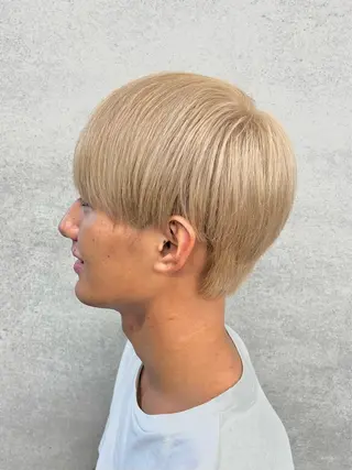 ショート カラー パーマ ヘアアレンジ メンズ 仕上がり満足度No. 1🔥BLUCK🔥のヘアスタイル