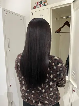 ロング カラー 原口 桃歌のヘアスタイル