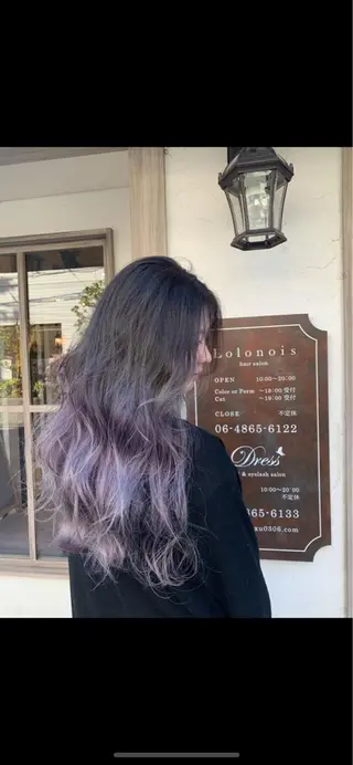 ロング カラー パーマ ヘアアレンジ 韓国♡ワンホン系 ♡YURIのヘアスタイル