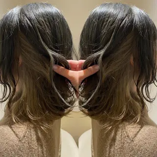 ミディアム カラー 韓国🇰🇷 ✂︎hair 内田愛のヘアスタイル