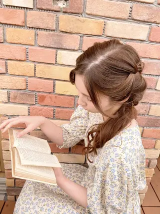 ロング カラー パーマ ヘアアレンジ 髪質改善🫧美髪矯正 🤍Yuiのヘアスタイル