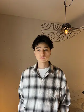 ショート パーマ Hank.所属・竹下 浩一のヘアスタイル