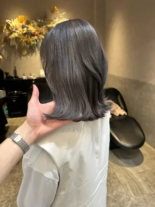 ミディアム カラー yuuto🌈 冬の透け感カラーのヘアスタイル