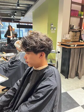 ミディアム パーマ メンズ 🎧メンズパーマ特化 /RUI🎧のヘアスタイル