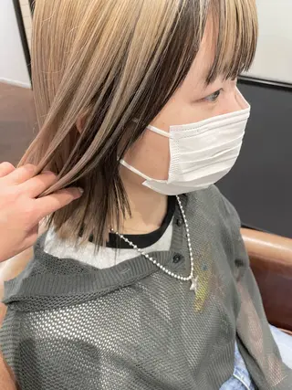 ミディアム 大川 美優のヘアスタイル