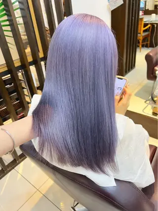 セミロング SHIZUKA👗レ イヤー/透明感カラーのヘアスタイル