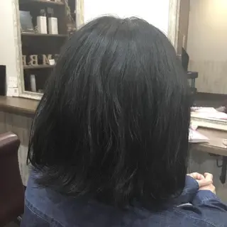 ミディアム カラー パーマ embrace エンブレイスのヘアスタイル