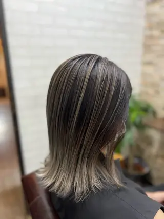 ミディアム カラー 多賀 順平のヘアスタイル