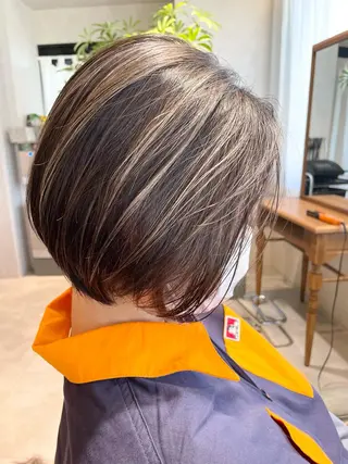 ショート PaRtage 大宮 East所属・日比崚介🍀 おくれげ小顔カットのヘアスタイル