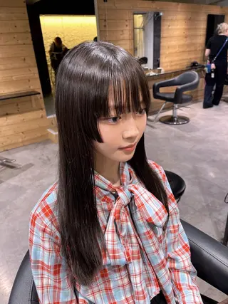 セミロング モテヘア/グレージュ /ボブ/前原汐🎐のヘアスタイル
