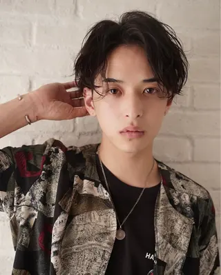 パーマ メンズ 中野 結華のヘアスタイル