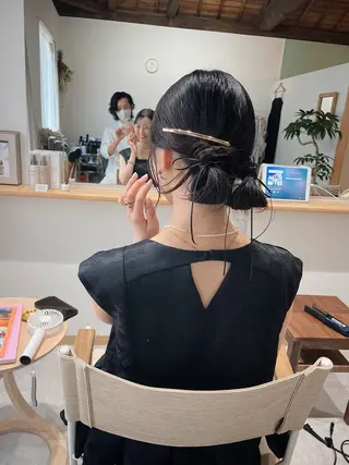 ロング ヘアアレンジ h a k u 大倉 卓人のヘアスタイル