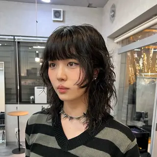 セミロング パーマ ally hairsalon所属・Emi .のヘアスタイル