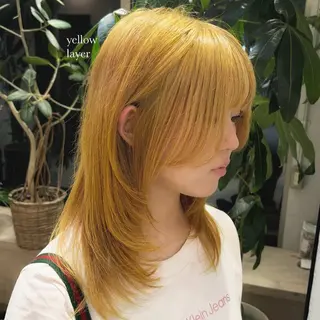 ミディアム カラー 🌈艶ハイトーン🌈 心を込めます🤝涼介のヘアスタイル