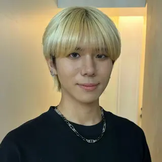 ショート カラー メンズ メンズパーマ/ メッシュ📍ユリのヘアスタイル